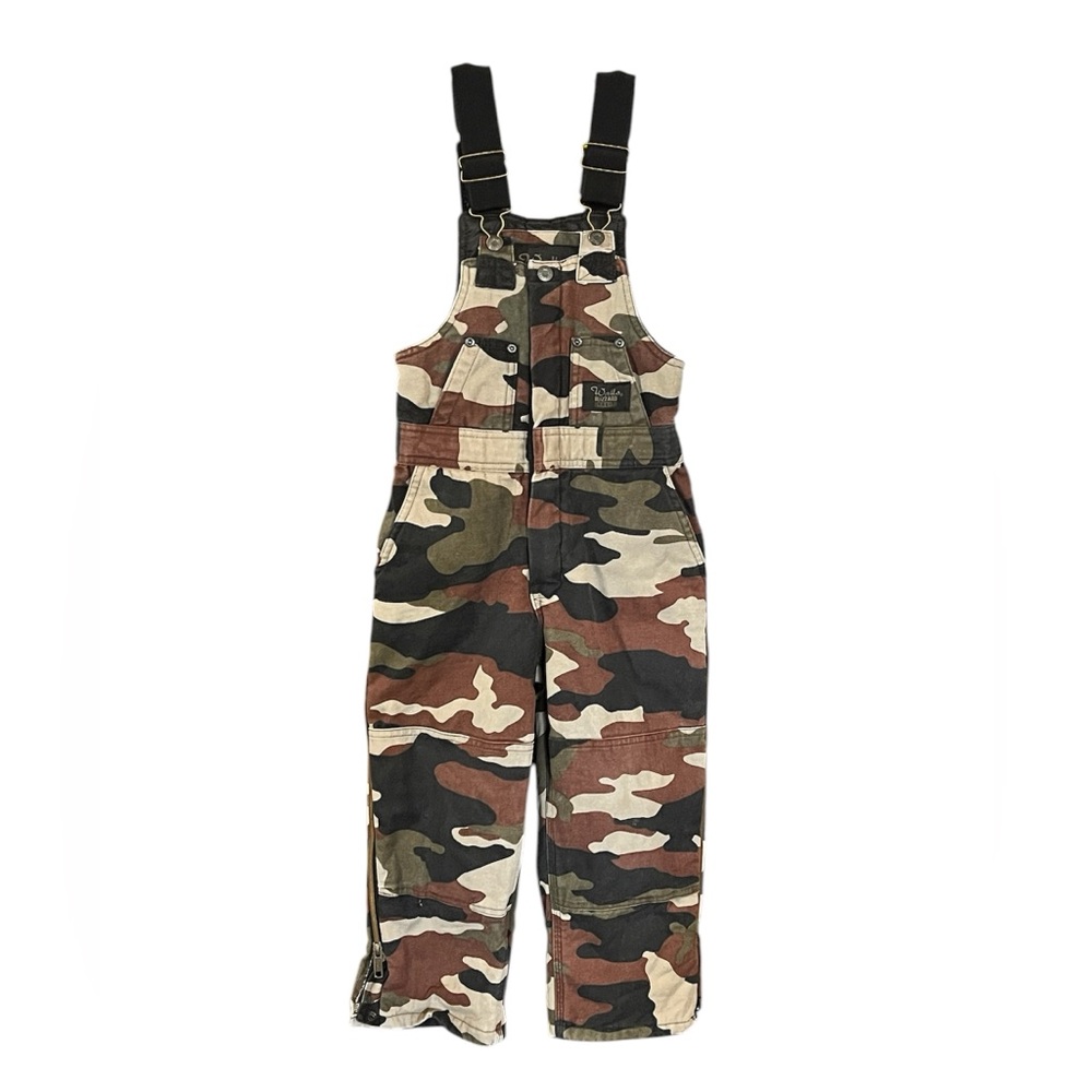 Walls' Blizzard Pruf Camouflage Insulated Overalls Boys Size 6/7